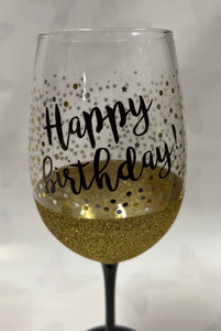 Birthday Wine Glass