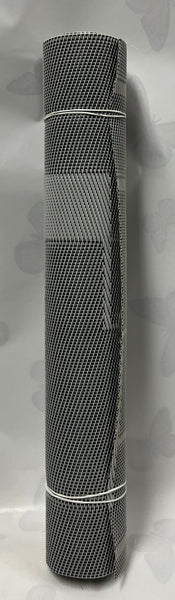 Woven Vinyl Table Runner -Grey and Black