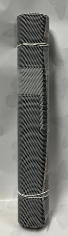 Woven Vinyl Table Runner -Grey and Black