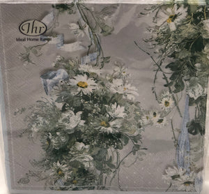 Luncheon Napkin -White Bouquet