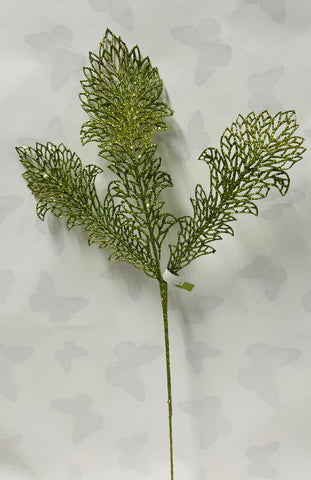 Lime Green Feather Spray