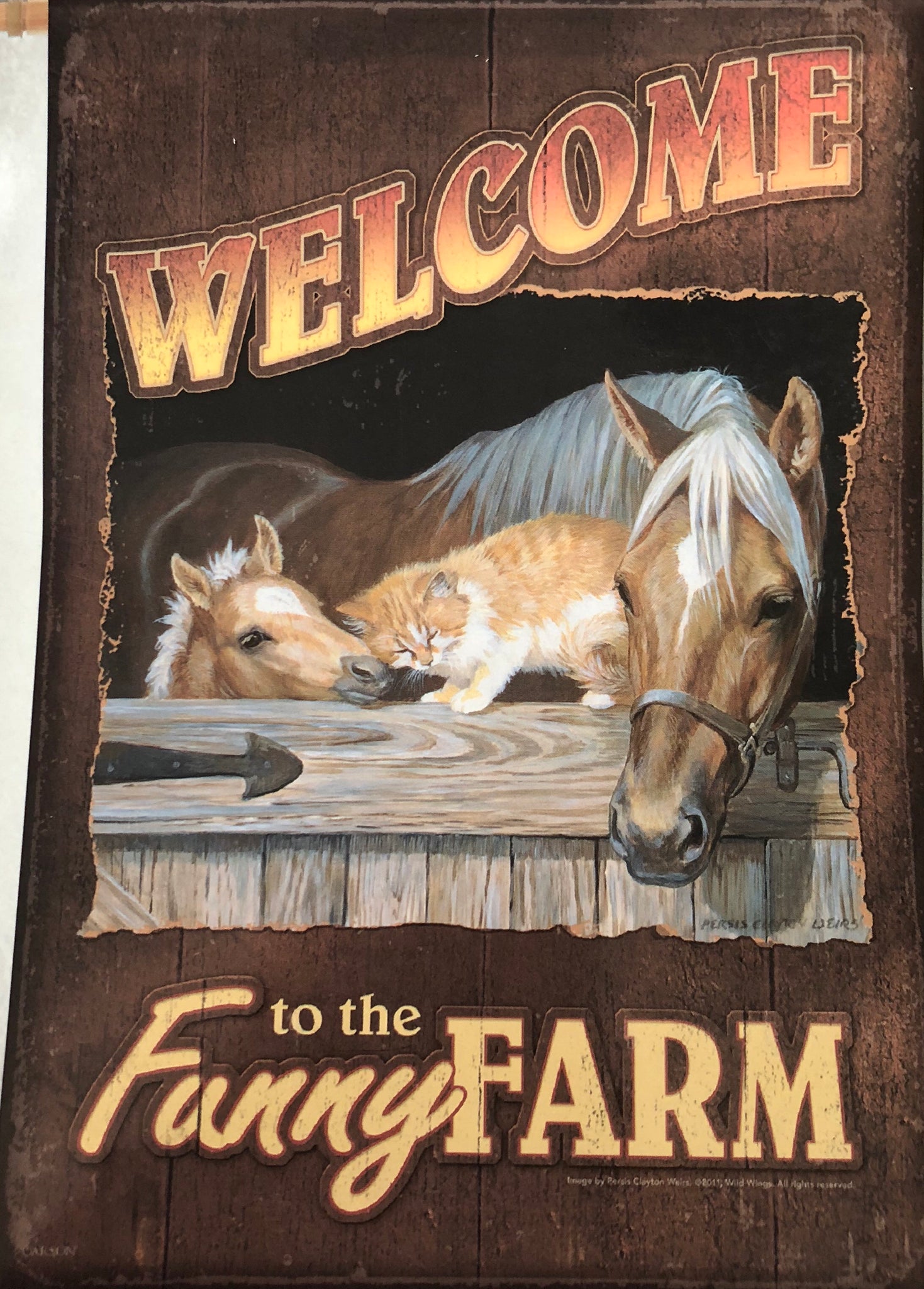 Funny Farm -Large Flag