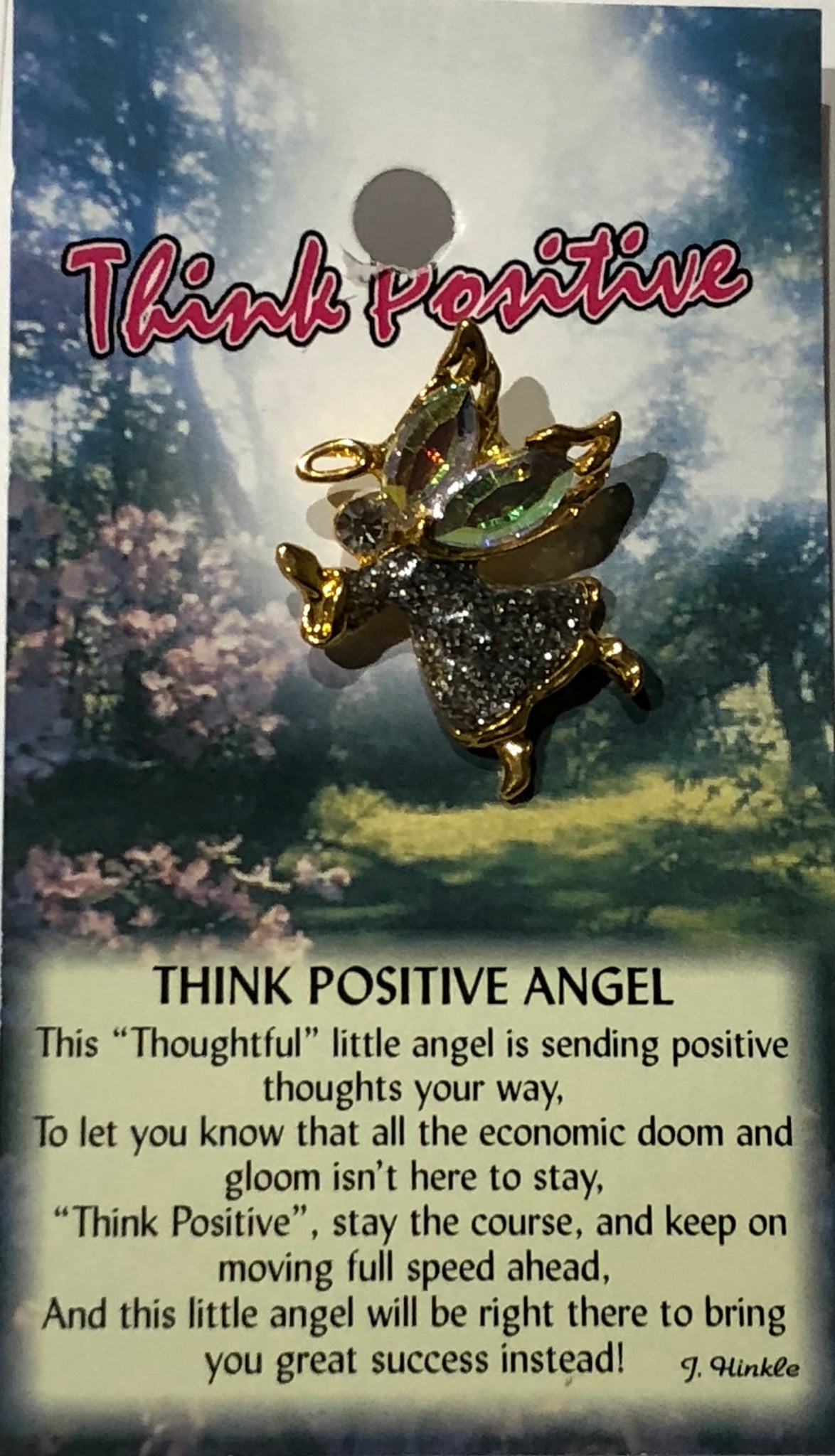 Think Positive Angel Pin