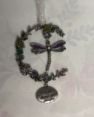 Dragonfly Ornament - Love