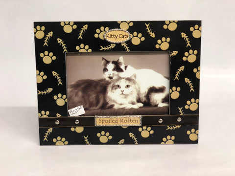 Cats Black and Paws Picture Frame