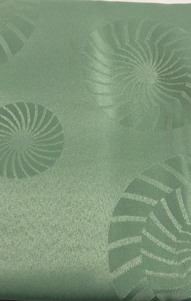 Table Cloth -Circles -Mint Green