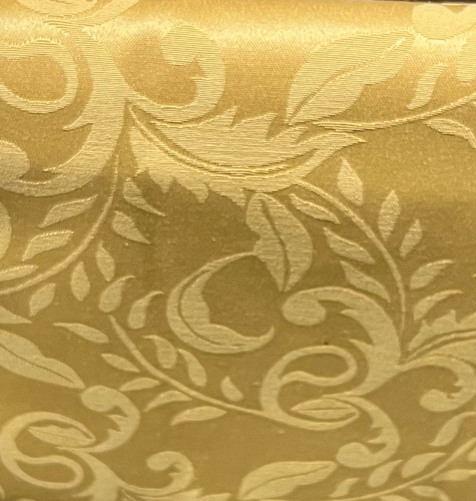 Table Cloth -Damask - Mustard Yellow