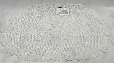 Doily -Victorian Rose -White
