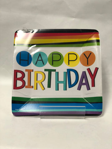 Paper Plates -Rainbow Birthday