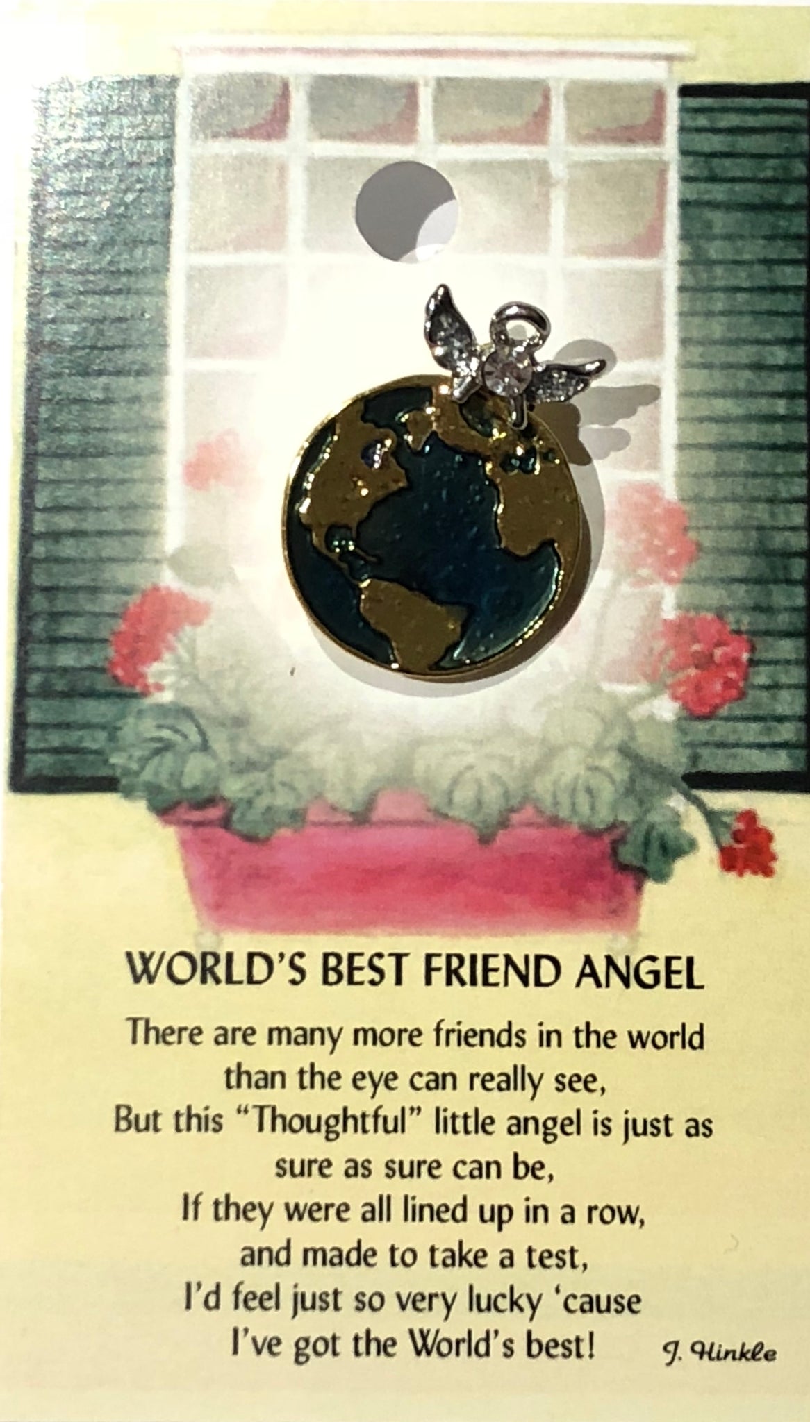 World’s Best Friend Angel Pin