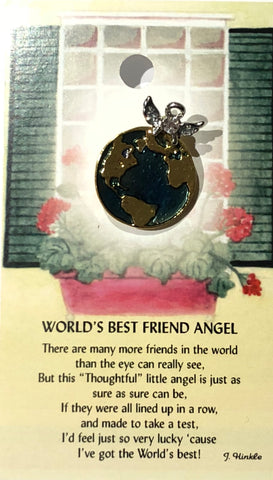 World’s Best Friend Angel Pin