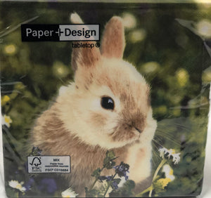 Luncheon Napkin - Bunny in Field