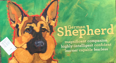 Dog Breed Mat "German Shepherd" -Large
