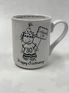 Happy Birthday "Celebrate Life 30" mug