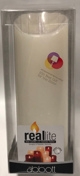 Reallite -Battery Candle -Ivory  9”