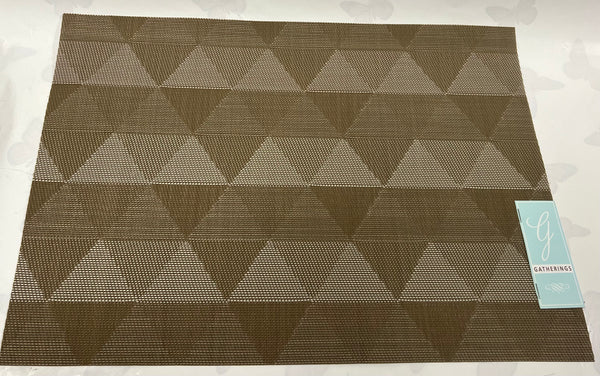 Brown Geometric Placemat