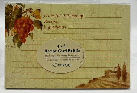 Recipe Cards -Toscana