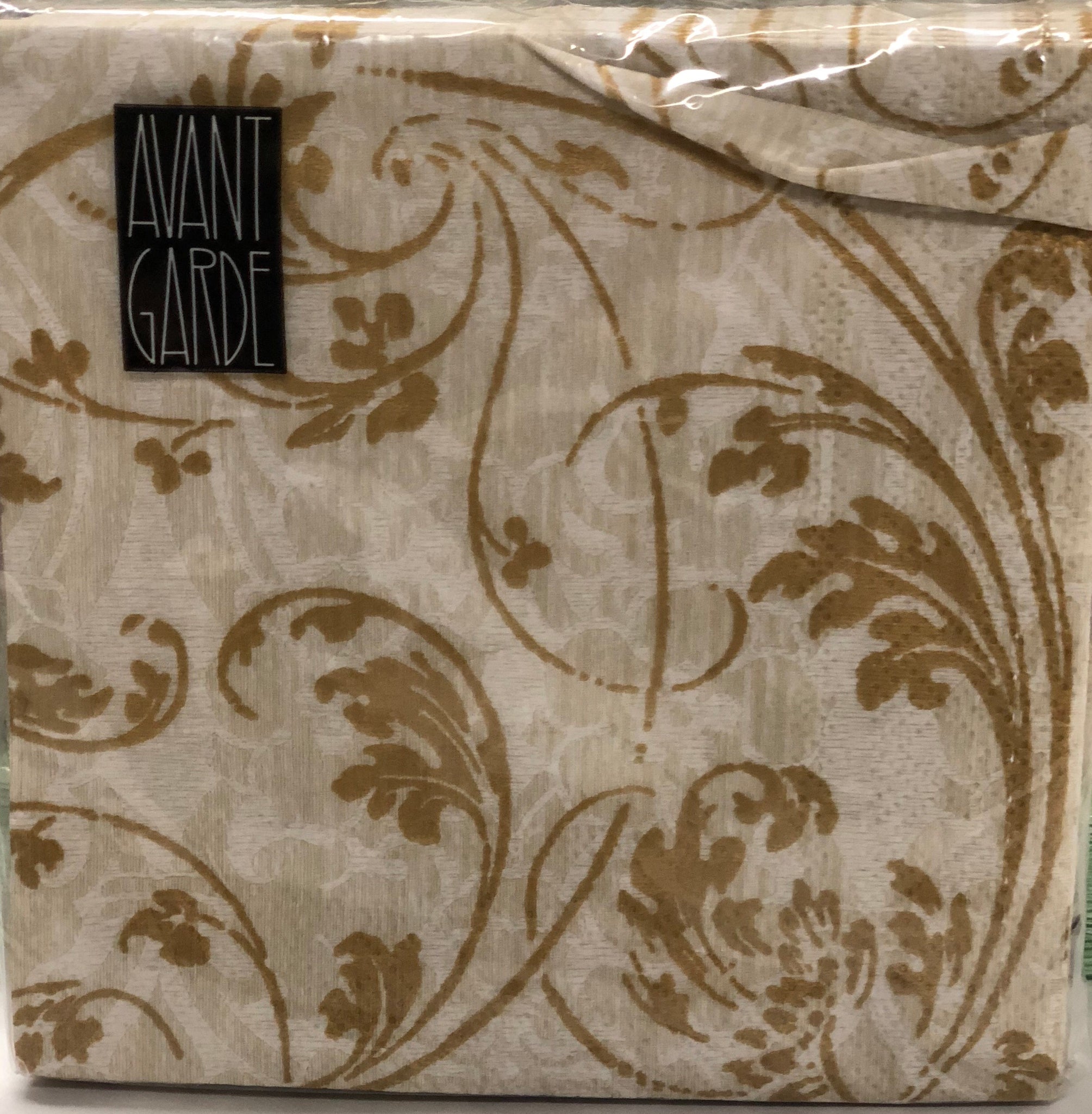 Cocktail Napkin- Gold Damask