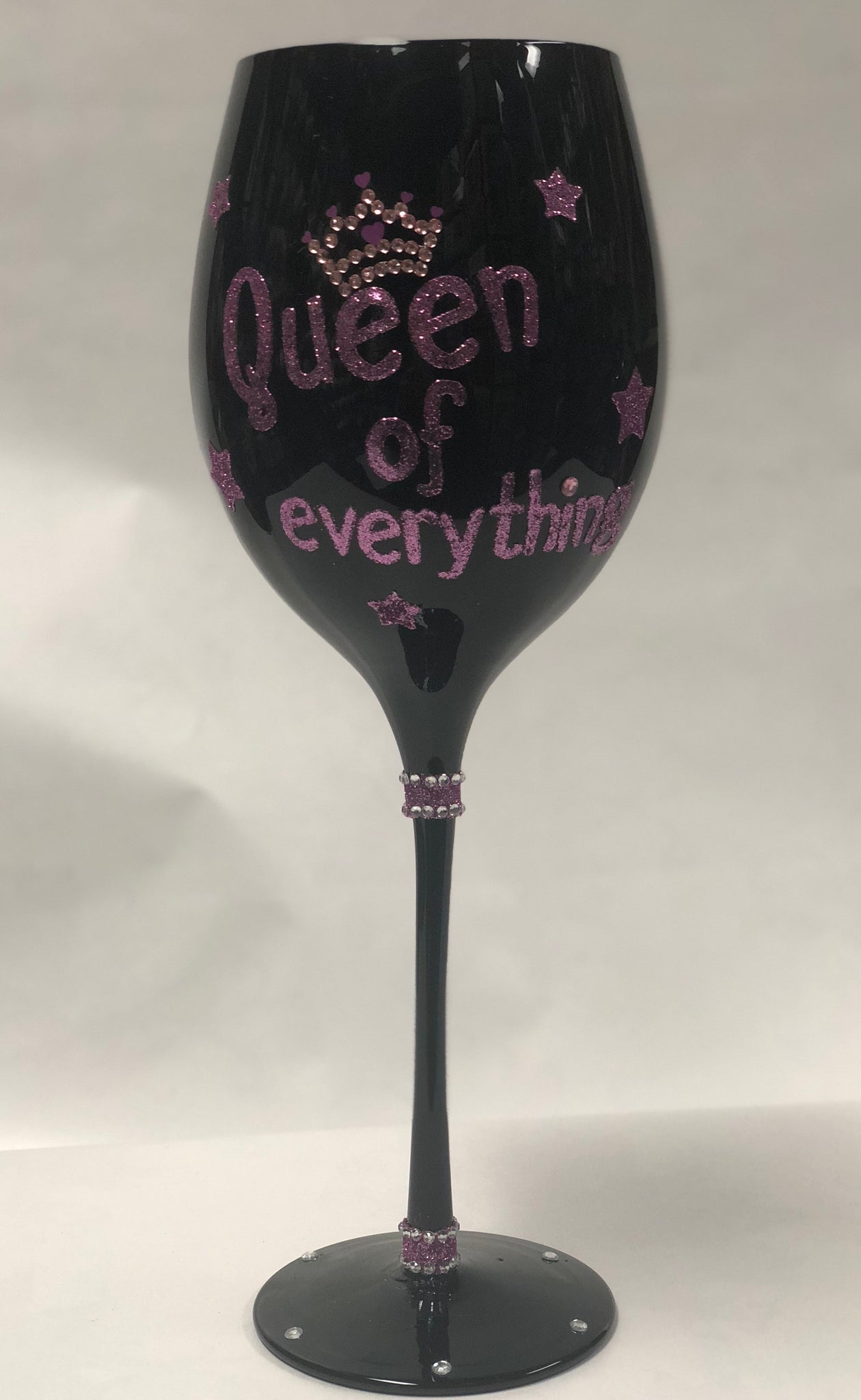 Queen Of Everything Wine Glass