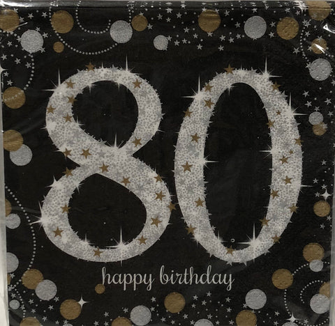 Cocktail Napkin- Sparkling Celebration 80