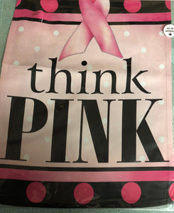 Think Pink -Small Flag