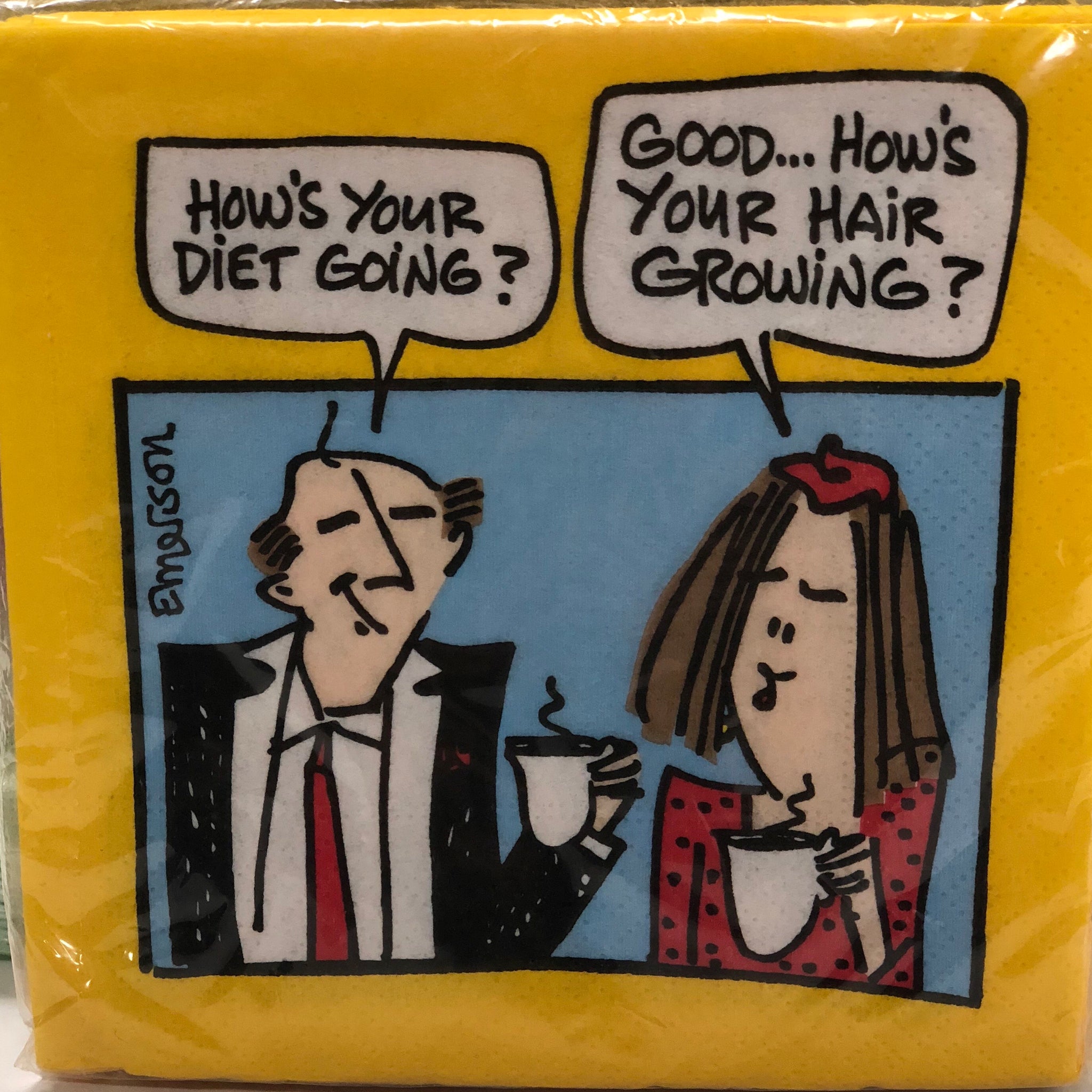 Cocktail Napkin- How's your diet going