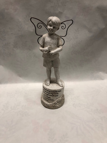 Boy With Wire Wings Figurine