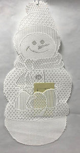 Snowman -Lace Wall Decor