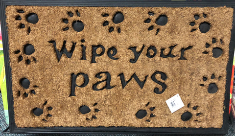 "Wipe Your Paws" Mat - Large