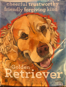 Golden Retriever -Small Flag