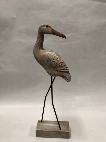 Wooden Bird -Crane -Shorter