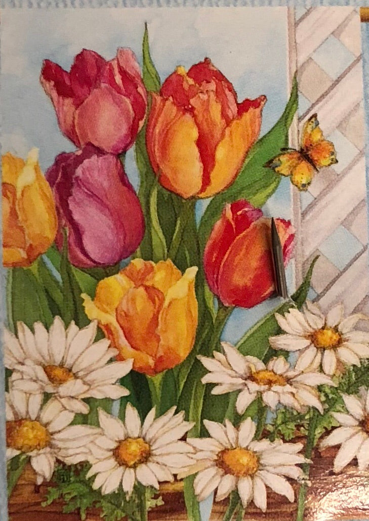 Fresh Tulips - Large Flag