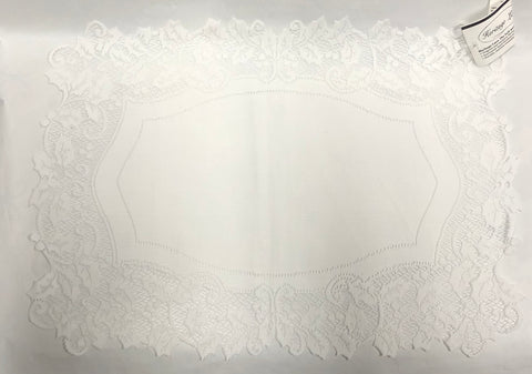 Placemat -Holly Table Lace -White