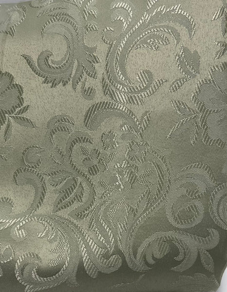 Table Cloth- Jacouard - Moss - Scalloped Edge