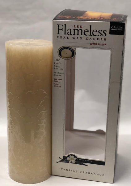 Candle Impressions -Battery Candle -Cream 10”