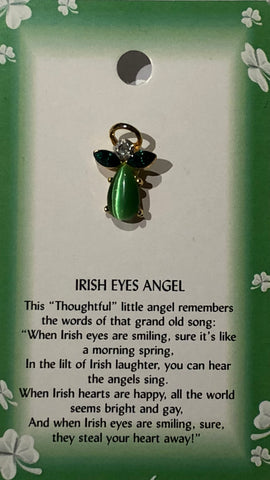 Irish Eyes Angel Pin