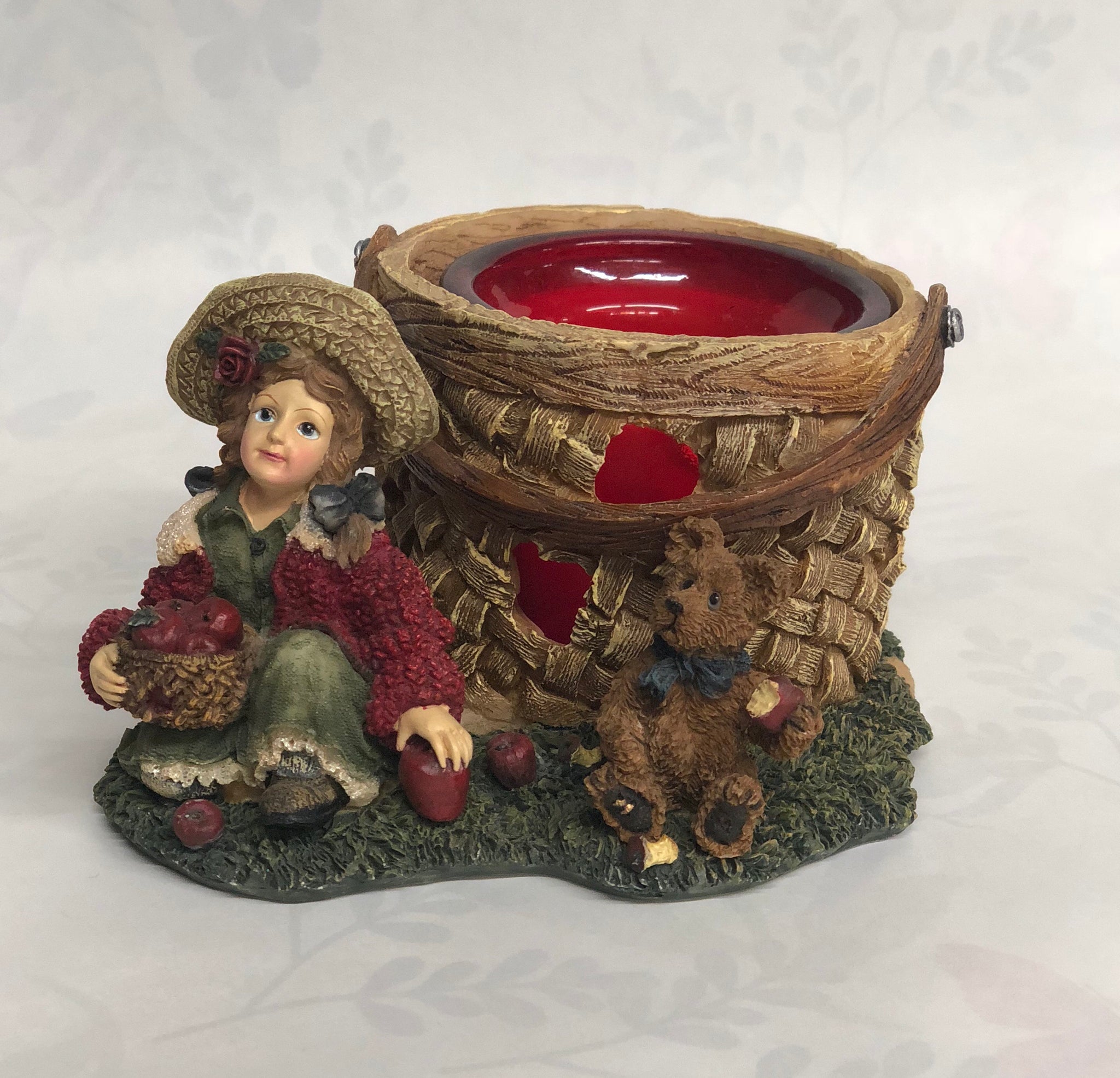 Candice With Matthew... Gathering Apples -Boyd's Bear