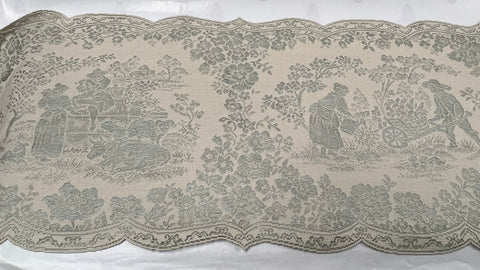 Runner -Les Fleurs -Sage/Cafe