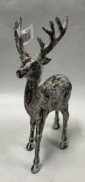 Crackle Deer Figurine