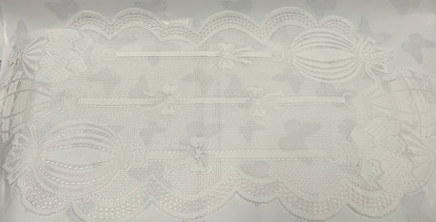 Runner -Ornaments - White
