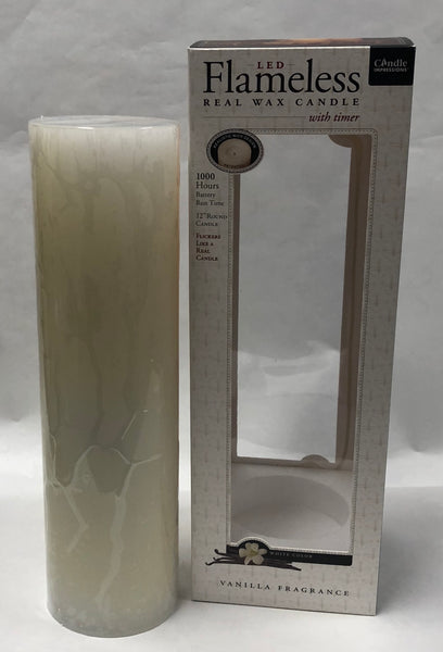 Candle Impressions -Battery Candle -White 12”