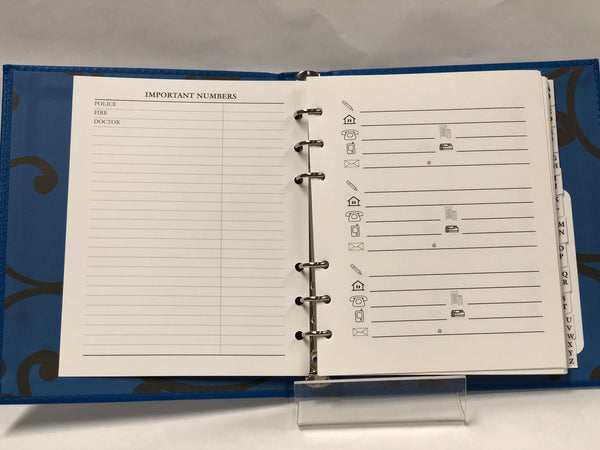 My Address Book -Blue