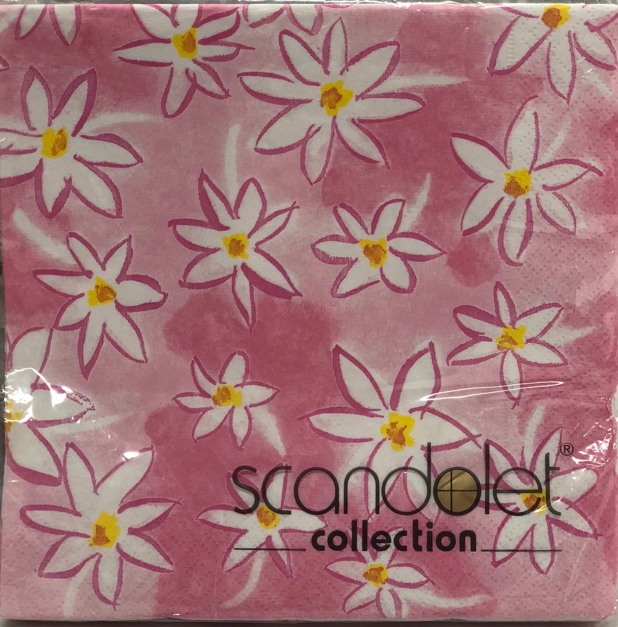 Luncheon Napkin- Flowery pink