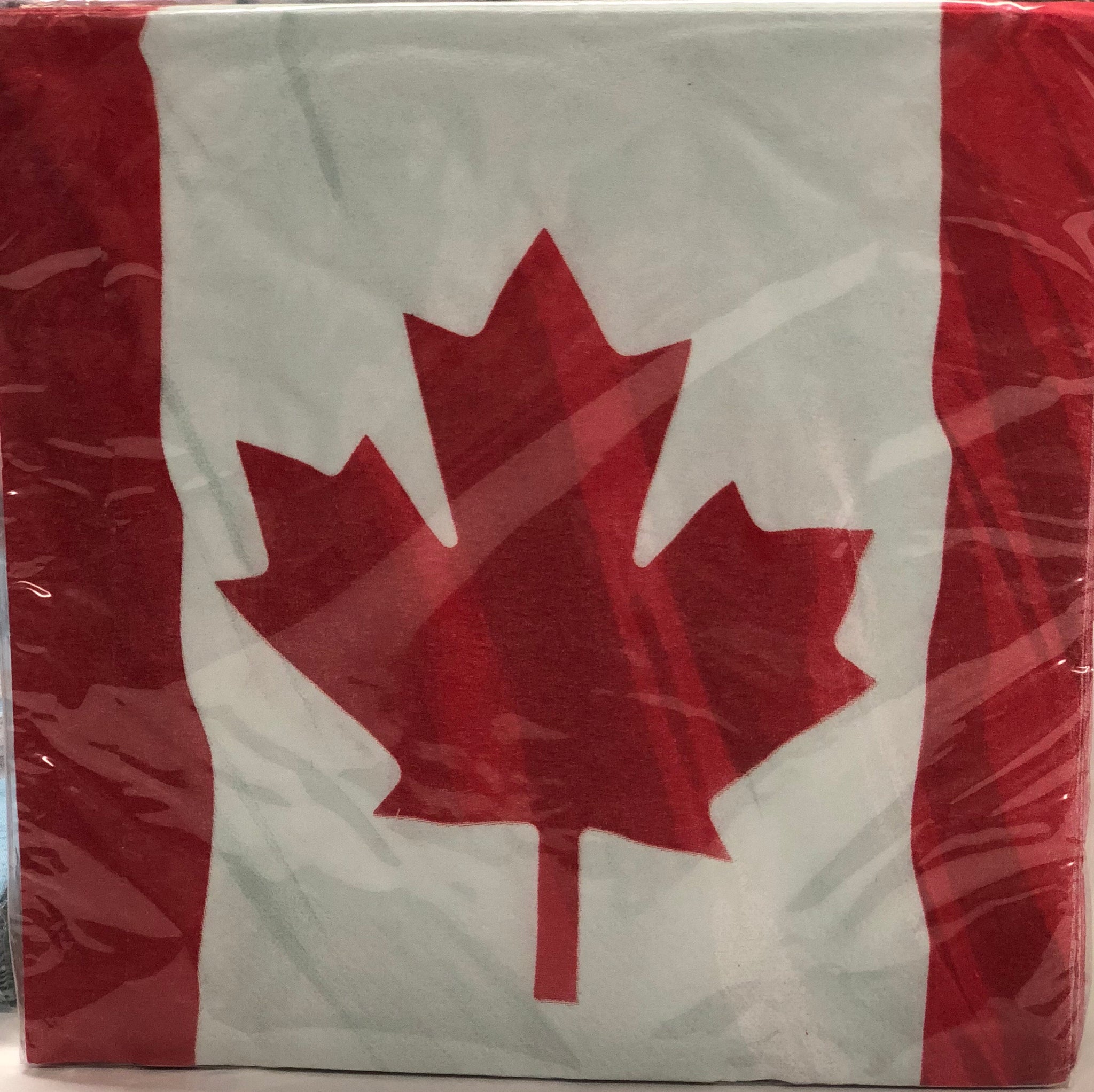 Luncheon Napkin- Waving Canadian Flag