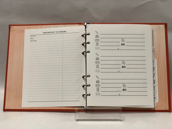 My Address Book -Orange