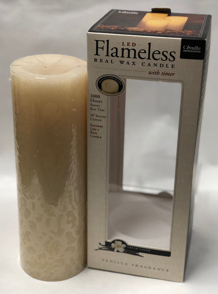Candle Impressions -Battery Candle -Cream 10”