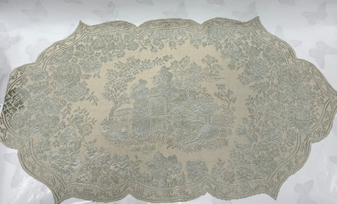 Runner -Les Fleurs -Sage/Cafe