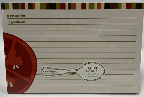 Recipe Cards -Veggie