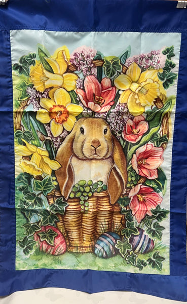 Bunny Blooms - Large Flag