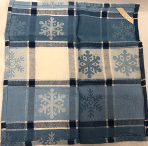 Snowflake Dishcloth -Blue